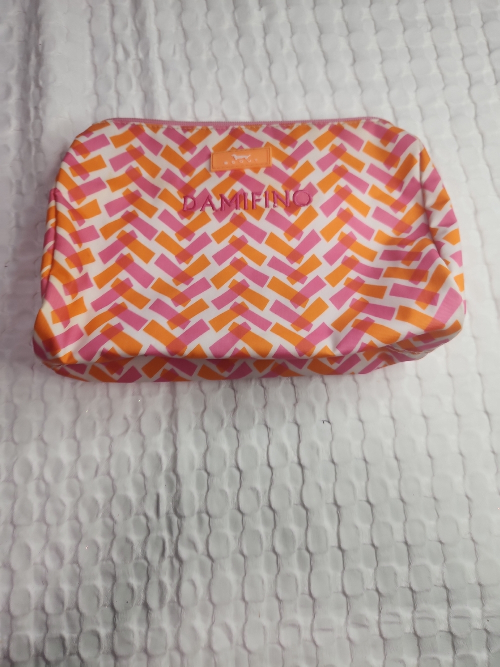 Scout Damifino Pink & Orange Chevron Cosmetic Pouch
